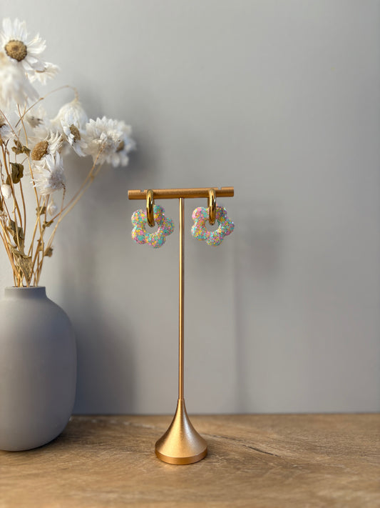 Boucles d'oreille fleur