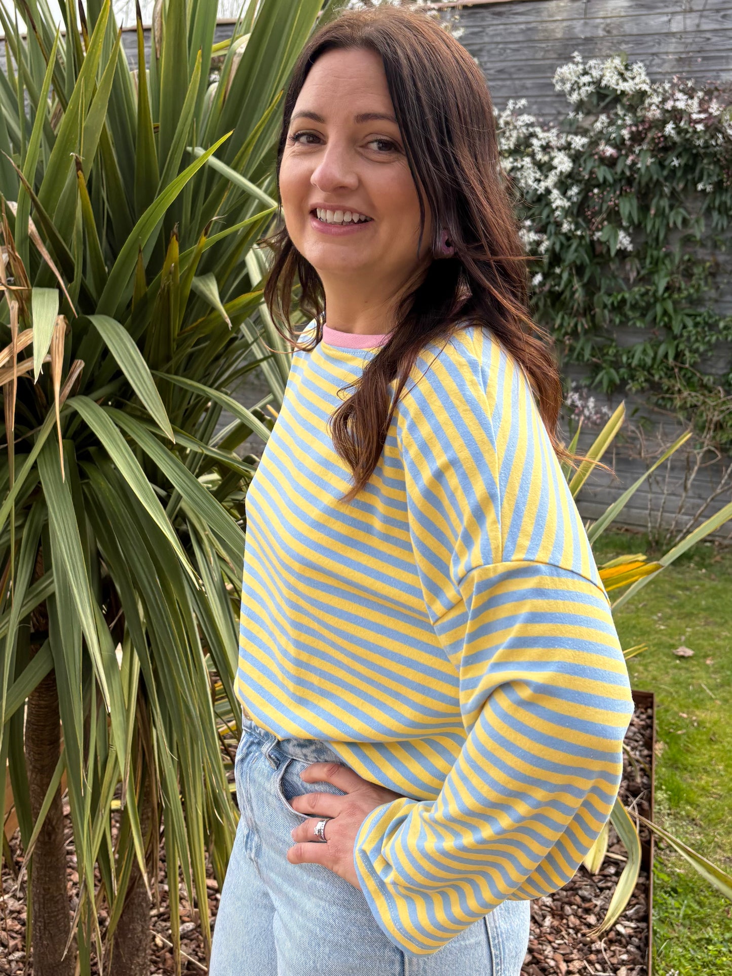 T-shirt Marine jaune & bleu