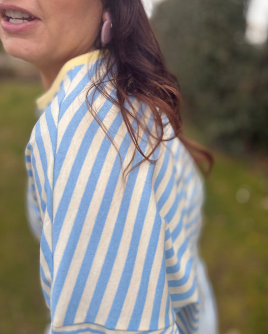 T-shirt Marine bleu & blanc