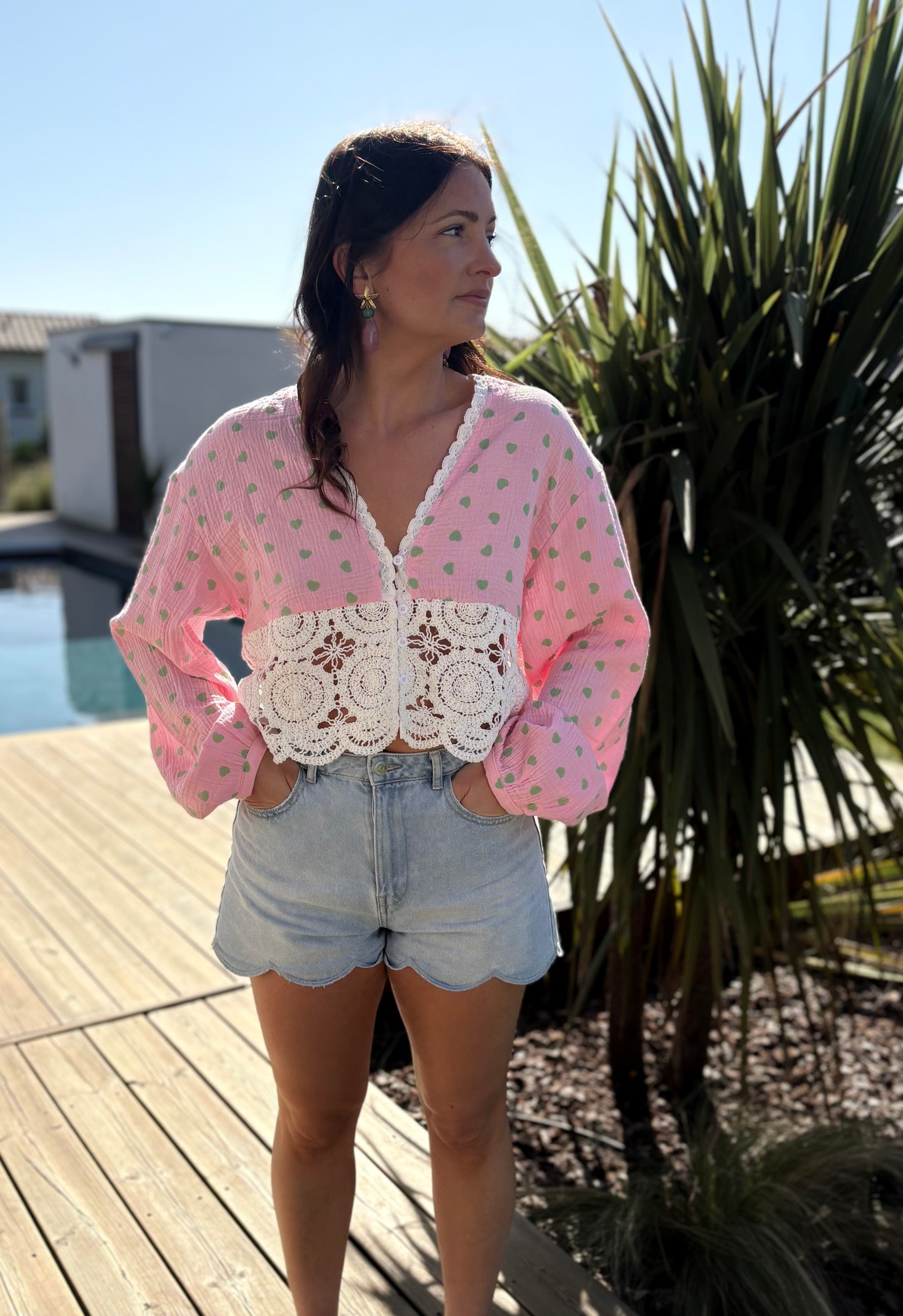 Blouse Zoé rose
