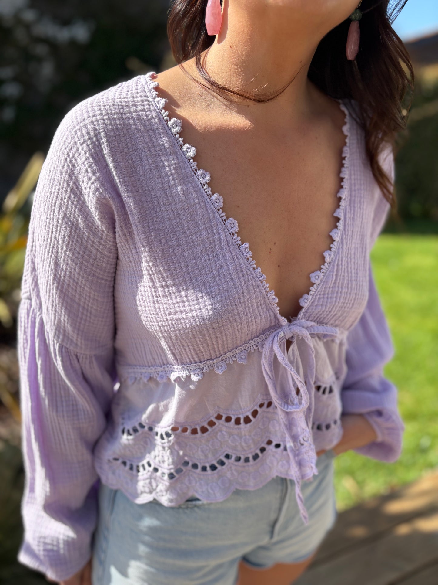 Blouse Louise mauve