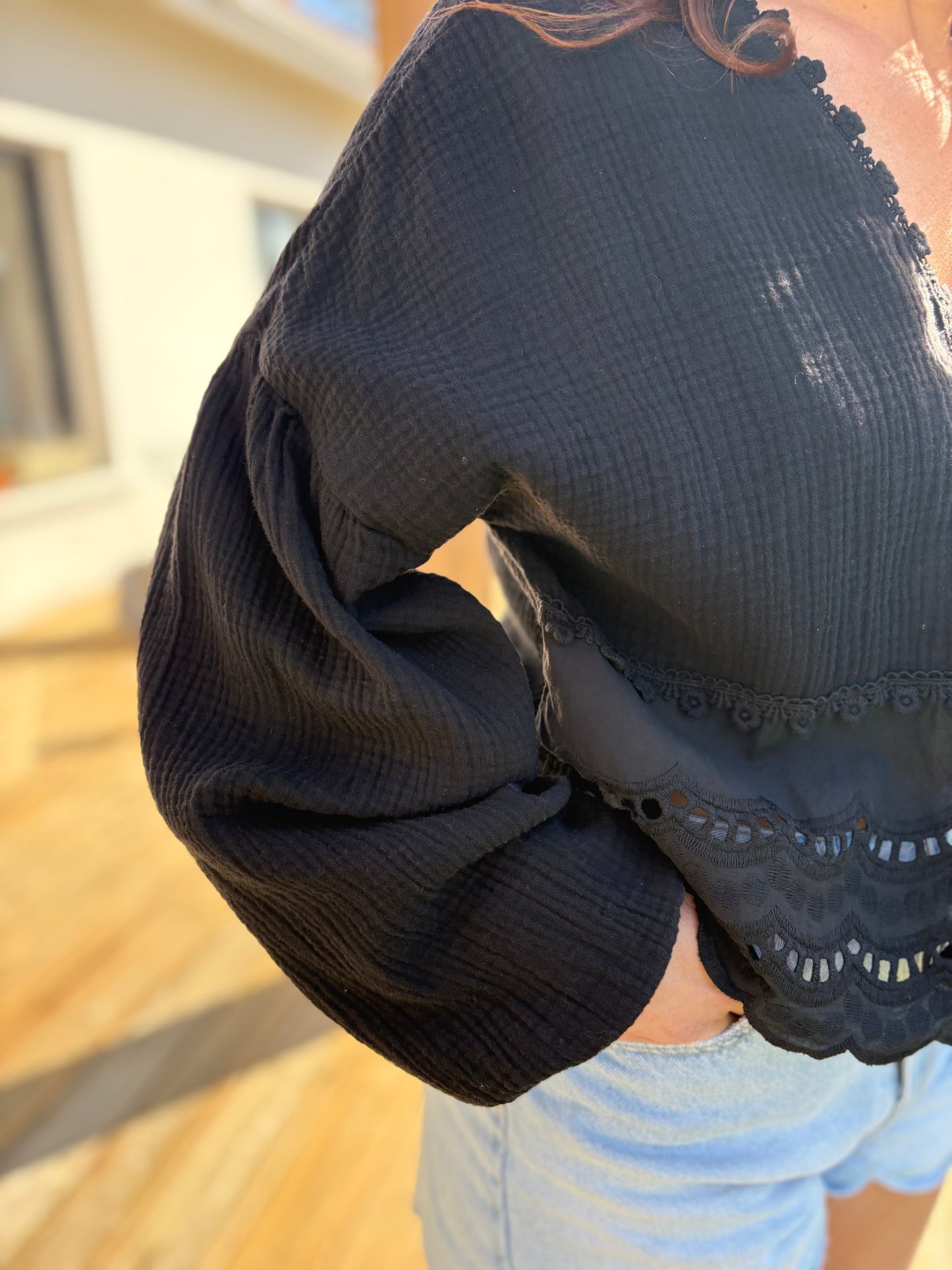 Blouse Louise noire