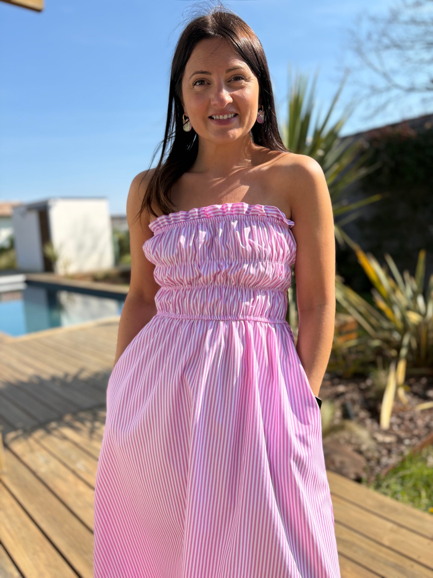 Robe Manon rose