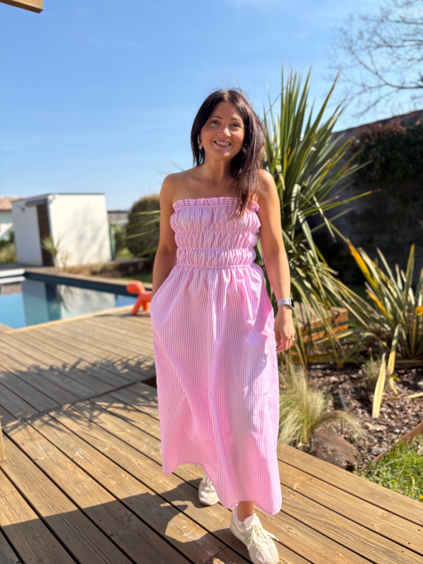 Robe Manon rose