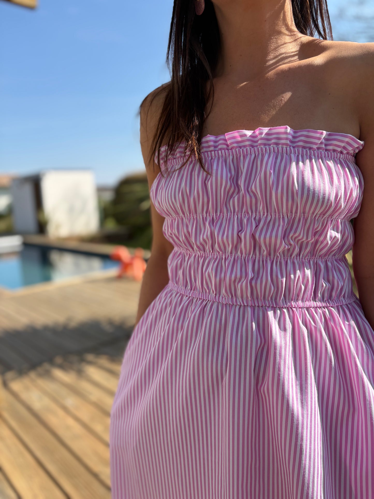 Robe Manon rose