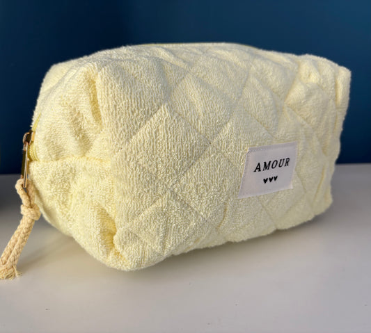 Grande trousse Amour éponge jaune