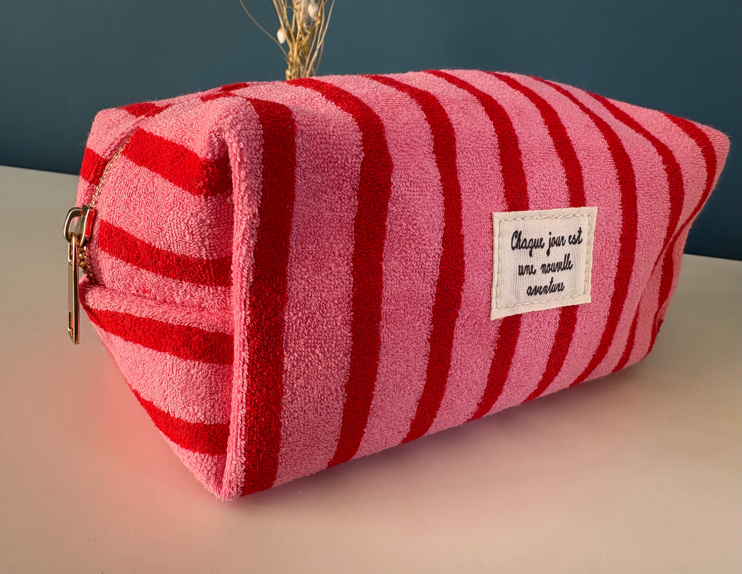 Trousse éponge Pauline rouge