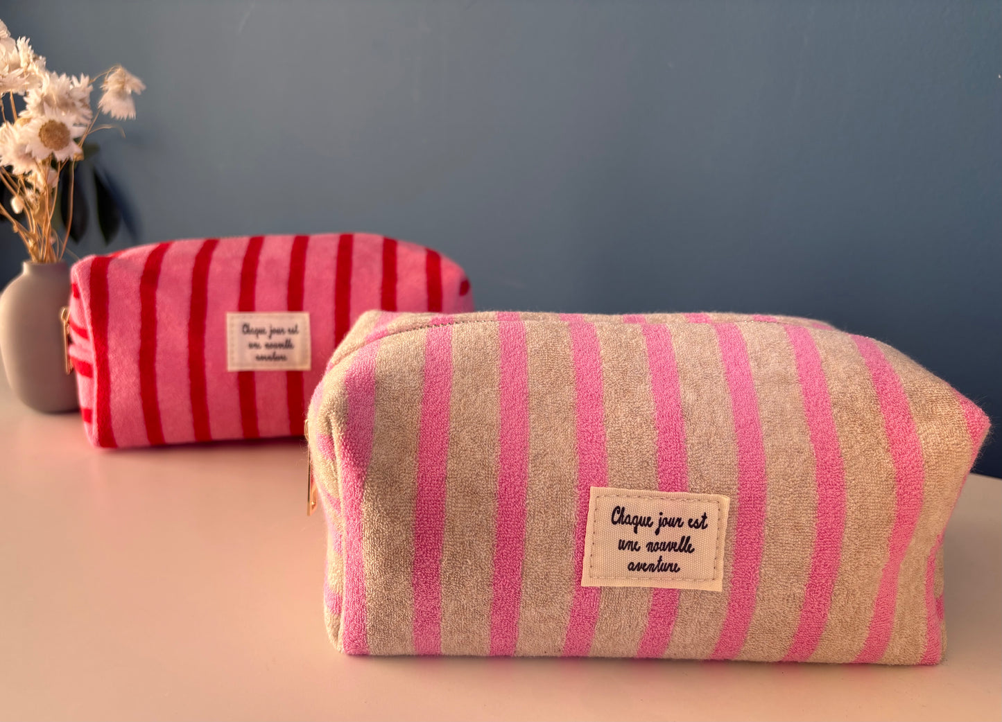 Trousse éponge Pauline rouge