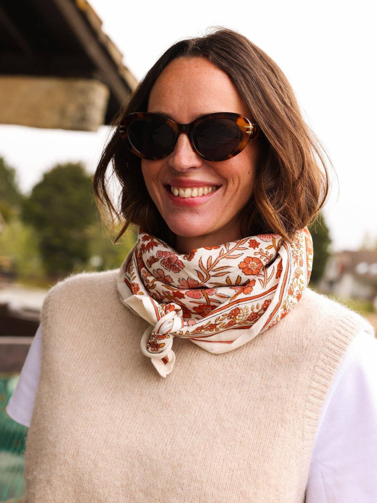 Foulard Louisette - Delhi Brique