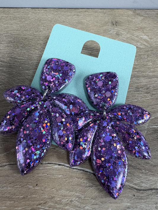 Boucles d'oreille pétales