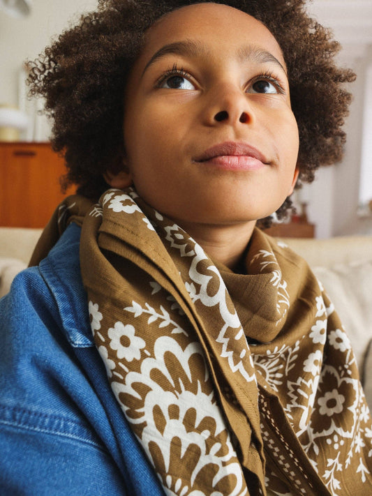 Foulard Louisette - Mysore bandana Kaki