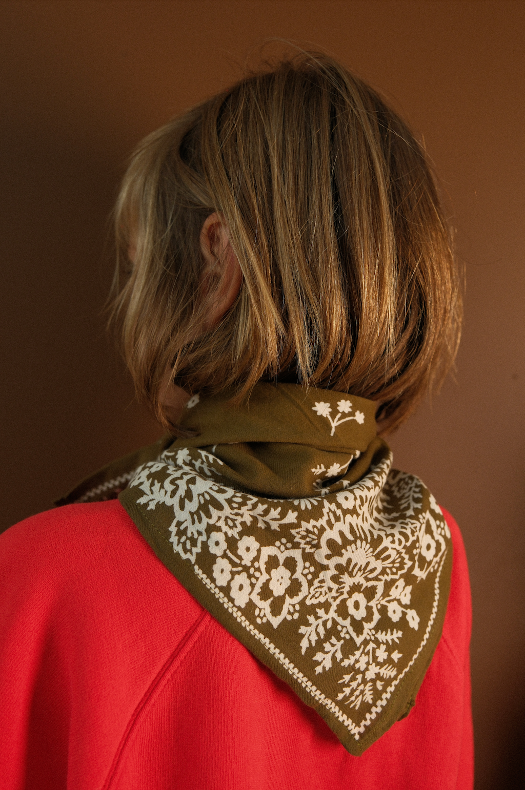 Foulard Louisette mini - Mysore bandana Kaki
