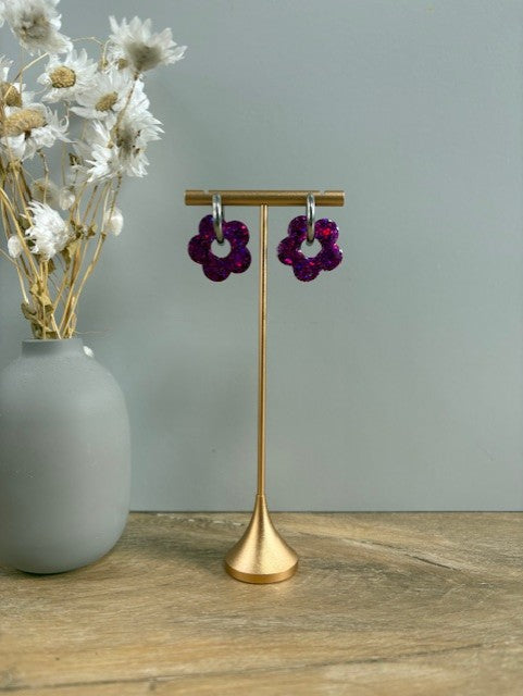 Boucles d'oreille fleur