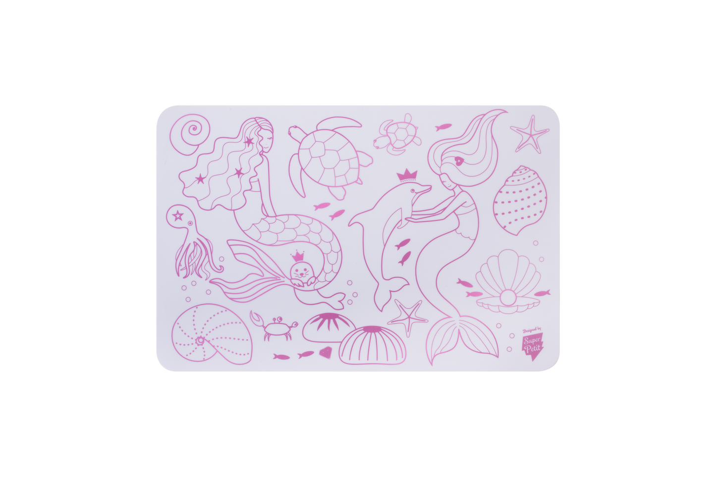 Coloriage nomade : Mini Playmat SIRENE - 4 feutres inclus