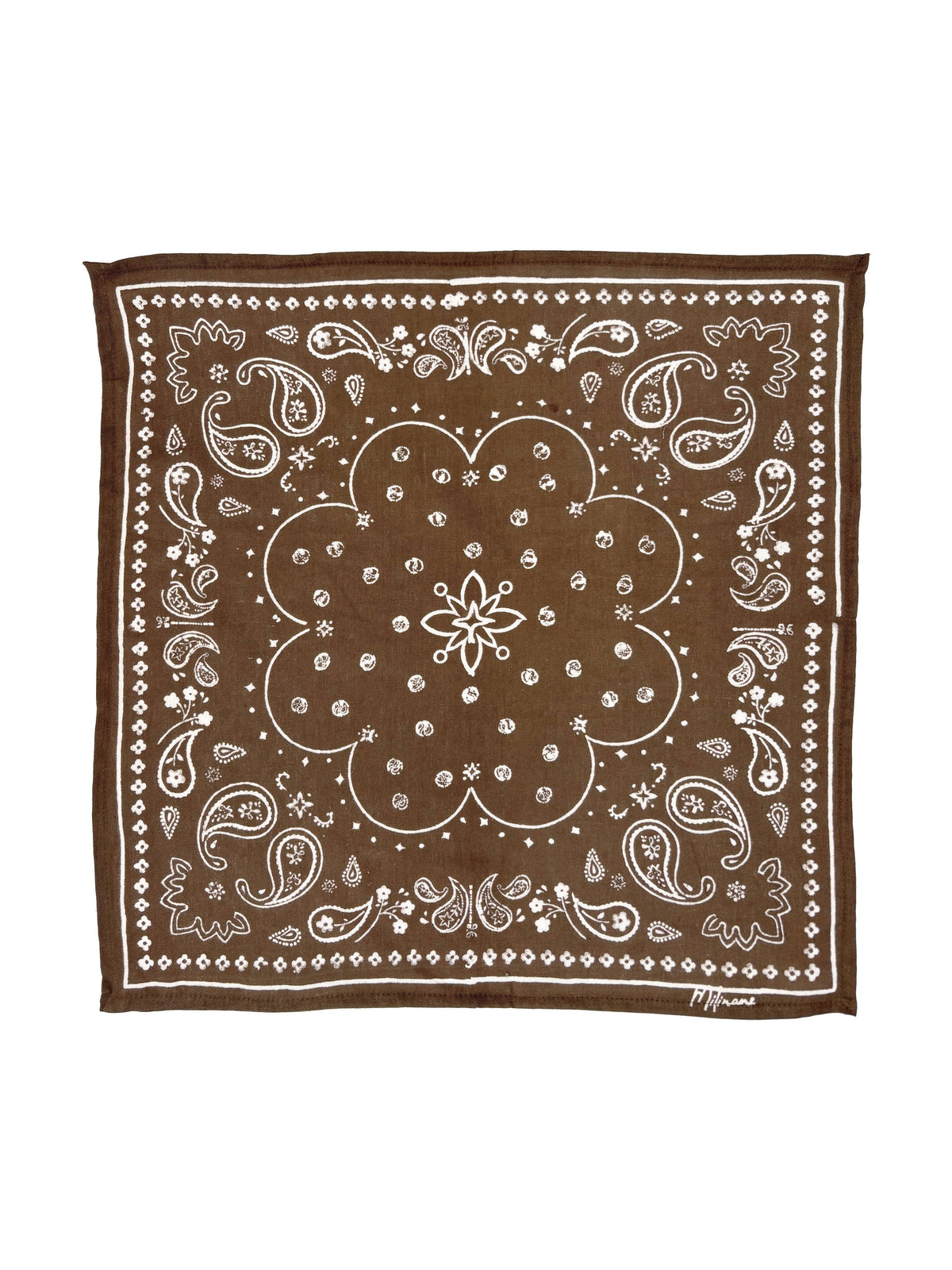 Foulard Louisette - Bandana marron