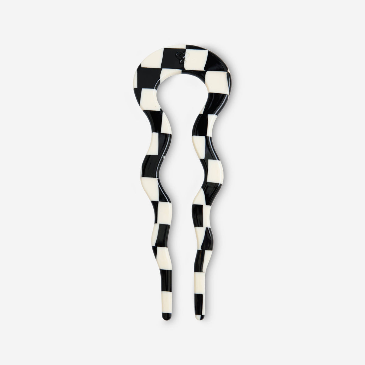 Épingles à cheveux damier